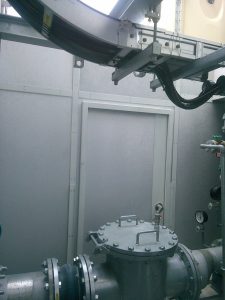 防音室ドア部
