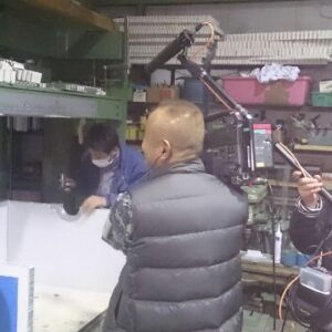 工場内撮影風景