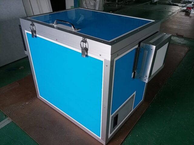 工事用コンプレッサー騒音対策用防音BOX