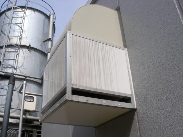 工場排気音対策用サイレンサー