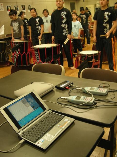 太鼓の音響測定～測定の流れについて