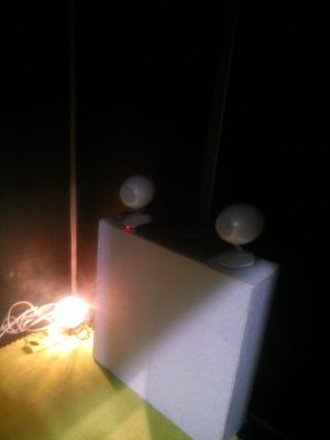 吸音スペース内