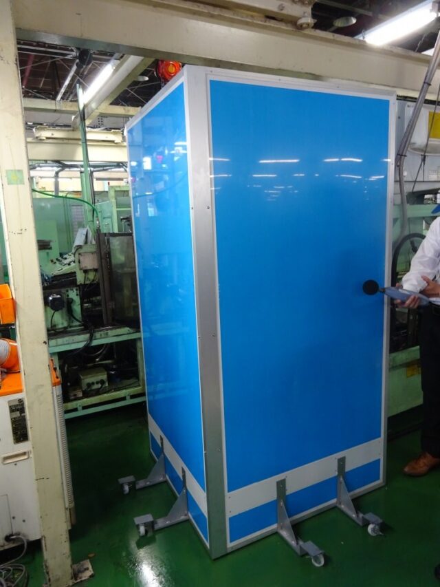 工場内の騒音対策＠静岡～簡易防音壁を設置し騒音レベルと周波数を測定