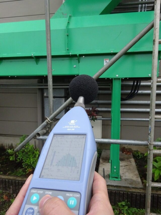 廃棄処理工場粉砕機騒音調査＠神奈川