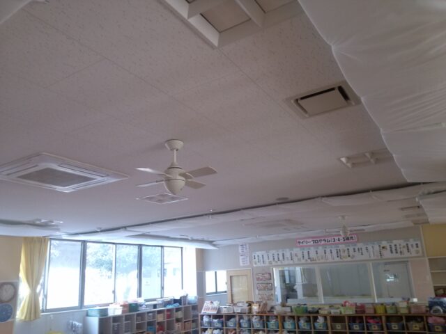 幼稚園・保育園の騒音対策に～人体に安全な吸音施工をご提案！