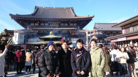 新年会。川崎大師への参拝