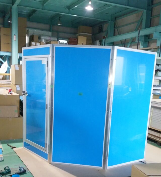 角度のついた防音壁～防音扉も制作可能