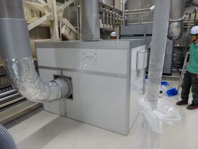 吸音パネルで工場内のブロワーの騒音を改善＠神奈川県