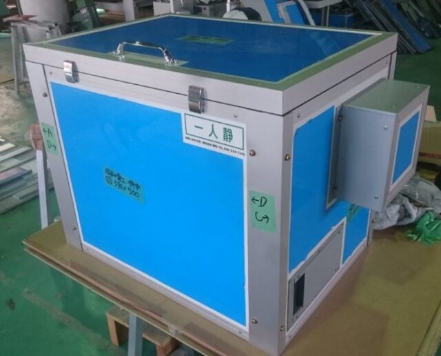 工業薬品の生産工場の真空ポンプ用防音ボックス～お問い合わせから納品までの流れをご紹介