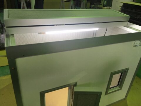 2019フードファクトリー出展用防音ボックスを製作～食品工場の騒音対策に最適な発塵性抑制・耐水性