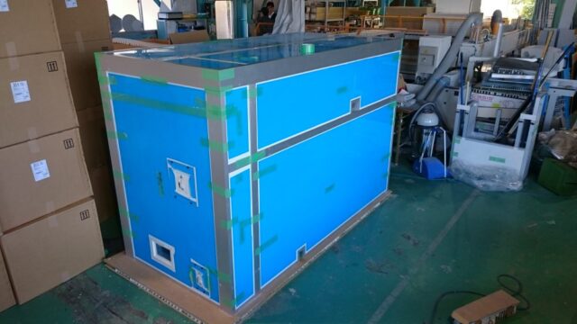 コンプレッサーの騒音対策～低周波用防音BOXで25㏈低減