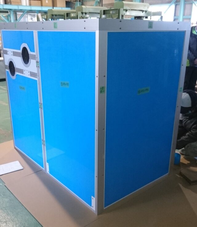 ブロワー用防音ボックス～既存の配管を移動しなくても設置が可能です