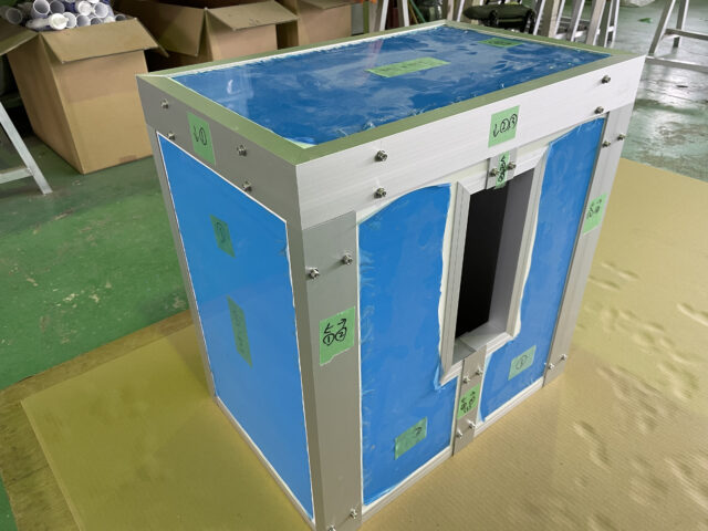 ダイヤフラム式ポンプの騒音対策～『一人静タイプZ』を使用した防音カバーで水回りに対応