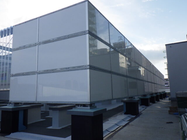 室外機モーター音の騒音対策＠青森県～材料のみの納品による簡易施工で15dB低減