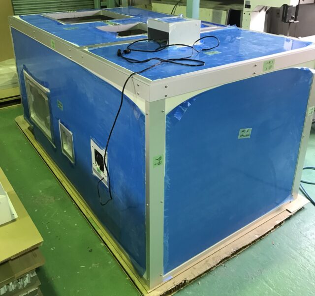 工場内ブロワーの騒音対策～将来的に追加対策がしやすい5面体防音カバーを製作