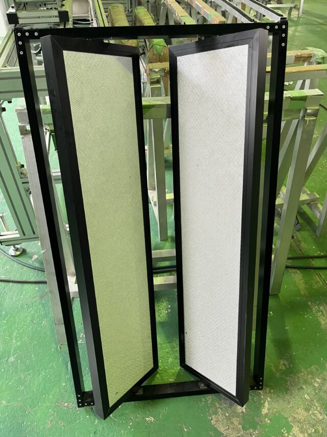 インテリアとしても優秀な回転式の調音・拡散パネルを開発中～「一人静シリーズ」の端材を使用