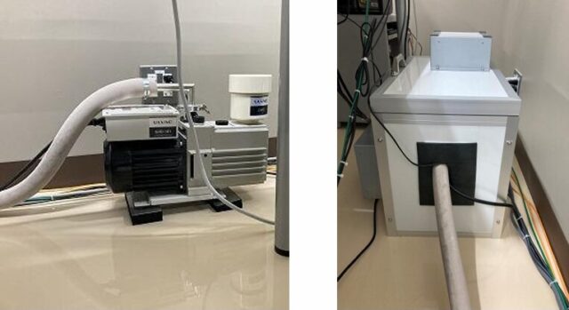 室内設備のチラー&ポンプの騒音対策~放熱性のある「一人静タイプD」を使用した5面体防音カバーで12dB低減