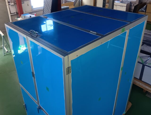 【リピート案件】粉砕機の騒音対策の＠熊本～「一人静タイプA」を使用した5面体防音カバーにより約20dBの低減を実現