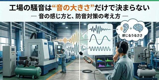 工場の騒音は“音の大きさ”だけで決まらない～音の感じ方と防音対策の考え方