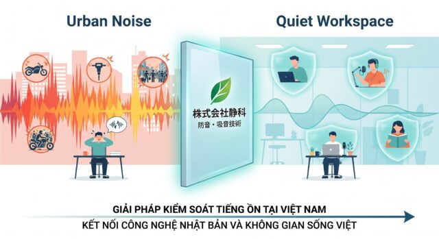 ベトナムの騒音課題を解決する：日本の防音技術「一人静」がもたらす新しい価値と実用的な防音対策