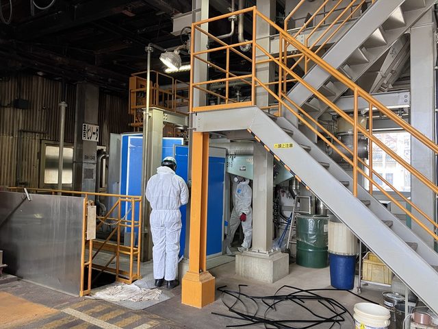 粉砕機の騒音測定@富山県～〜貸出パネルによる現場検証で約10dB低減（1m地点）を確認
